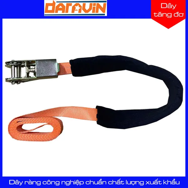 Dây Chằng Tăng Đơ Bản 25mm Tải 0.8 Tấn Không Móc Có Ống Lót