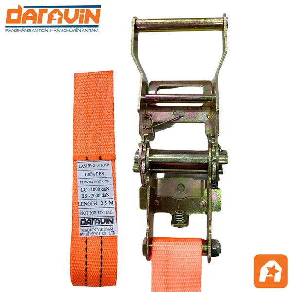 Ratchet Tie Down Strap - 2,000 kg 1.5-inch width Without Hook