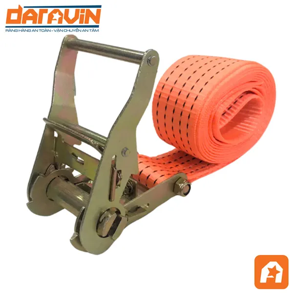 Dây tăng đơ chằng hàng bản 50mm tải 2 tấn không móc