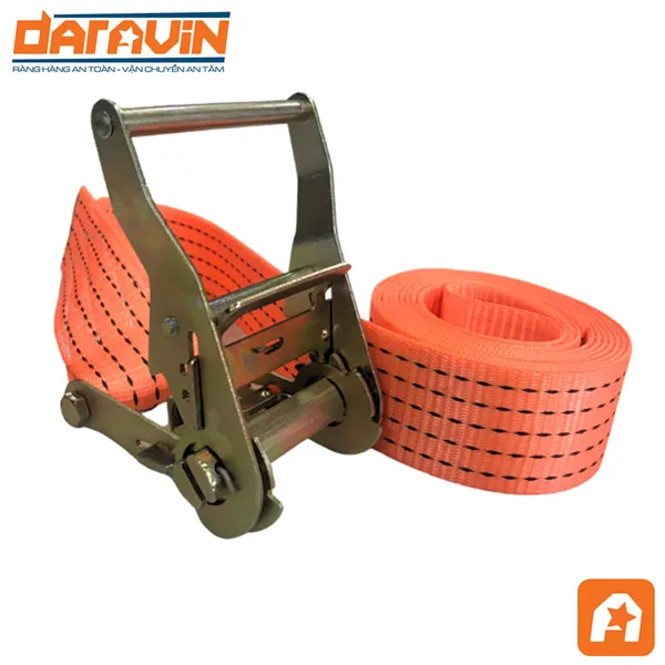 Dây tăng đơ chằng hàng bản 50mm tải 2 tấn không móc