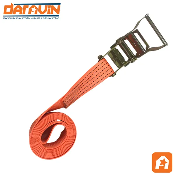 Dây tăng đơ chằng hàng bản 50mm tải 2 tấn không móc
