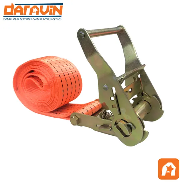 Dây tăng đơ chằng hàng bản 50mm tải 2 tấn không móc