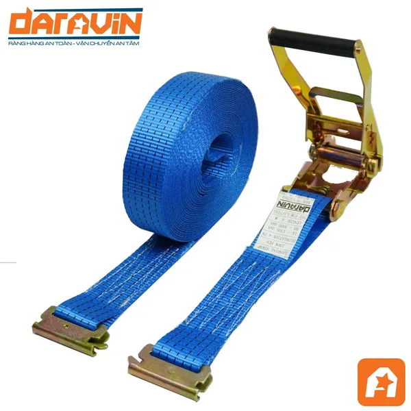 Dây tăng đơ chằng hàng bản 50mm tải 5 tấn móc E-fit