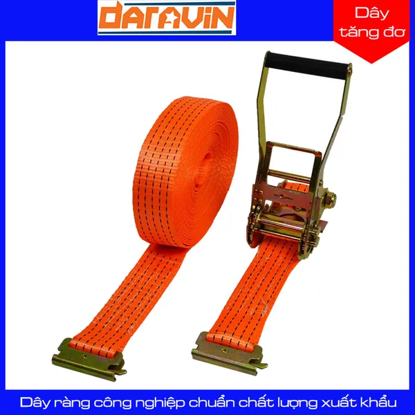Dây Chằng Tăng Đơ Bản 50mm Móc E-Fit Tải 5 Tấn