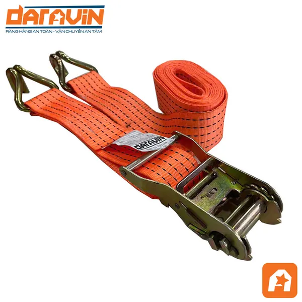 Ratchet Tie Down Strap - 4,400 lb 2-inch width J Hook