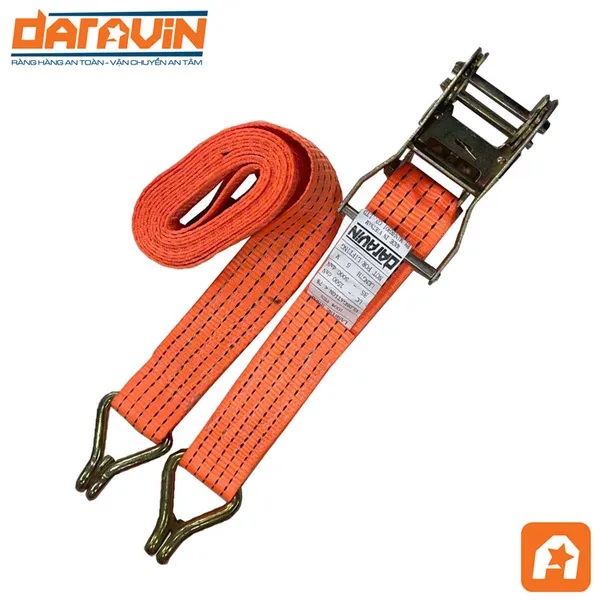 Ratchet Tie Down Strap - 4,400 lb 2-inch width J Hook