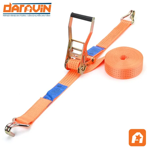 Ratchet Tie Down Straps - 6,600 lb 2-inch width J hook