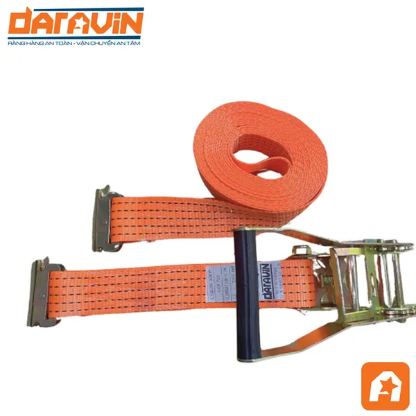 Dây tăng đơ chằng hàng bản 50mm tải 3 tấn móc E-fit