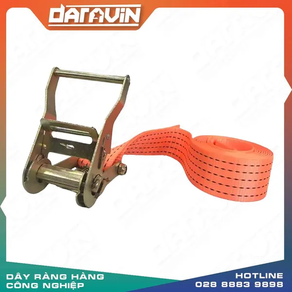 Dây tăng đơ chằng hàng bản 50mm tải 2 tấn không móc
