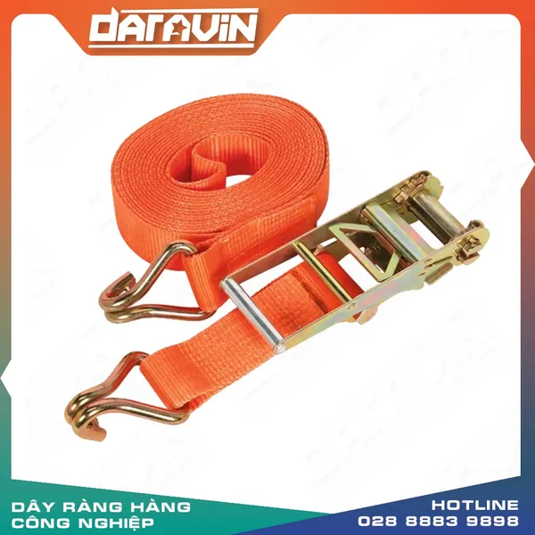 Dây chằng hàng tăng đơ bản 75mm tải 8 tấn móc J