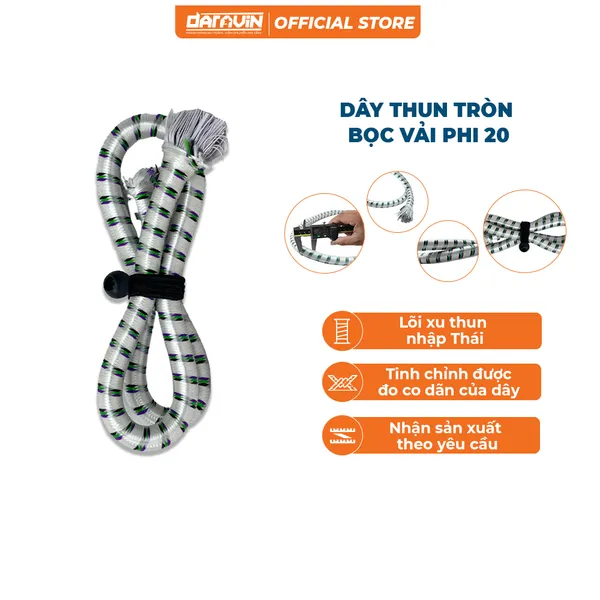 Dây thun dệt tròn đường kính 20mm