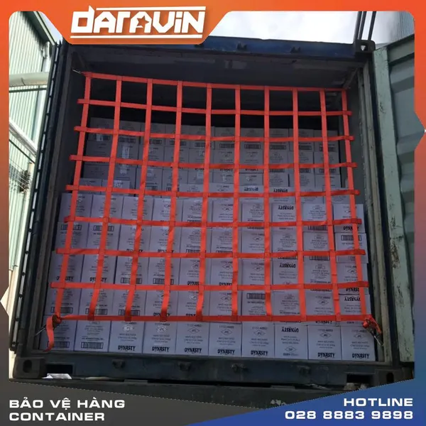Lưới chắn container dây polyester mắt 30cm