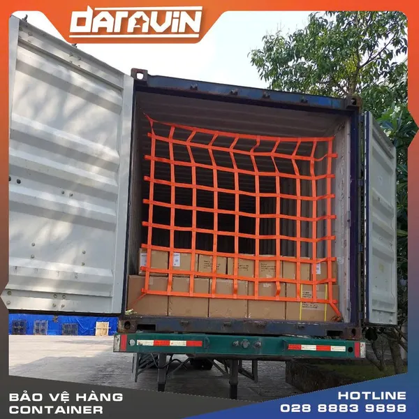 Lưới chắn container dây polyester mắt 30cm