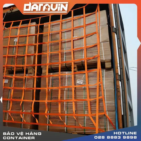 Lưới chắn container dây polyester mắt 30cm