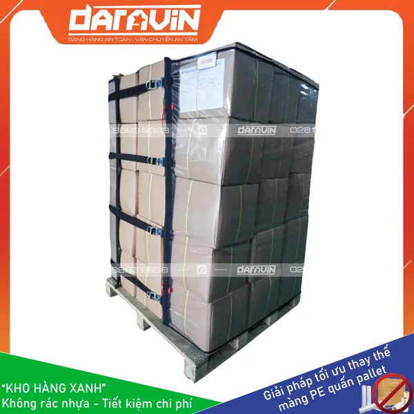 Lưới pvc trong suốt quấn pallet tái sử dụng DARAVIN 