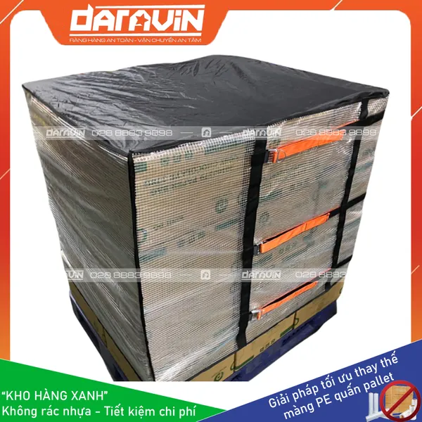 Lưới pvc trong suốt quấn pallet tái sử dụng DARAVIN 