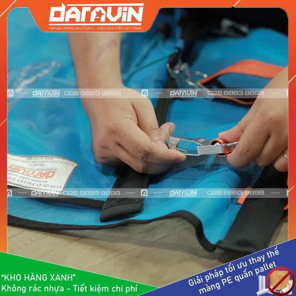 Lưới quấn pallet tái sử dụng cao 0.65m