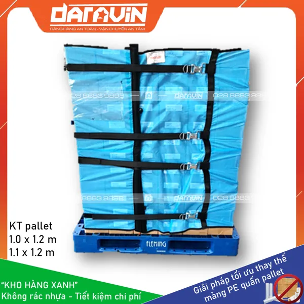 Lưới quấn pallet tái sử dụng có 2 nấc xiết DARAVIN
