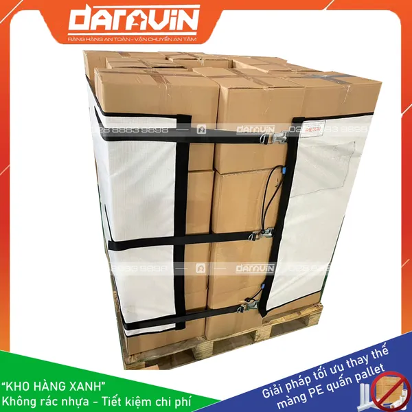 Lưới quấn pallet tái sử dụng khóa gai dán DARAVIN