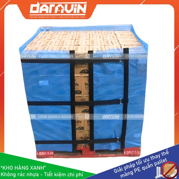 Lưới quấn pallet tái sử dụng khóa gai dán DARAVIN