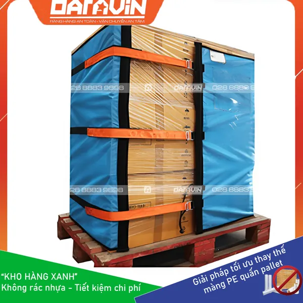 Lưới quấn pallet tái sử dụng khóa xiết DARAVIN