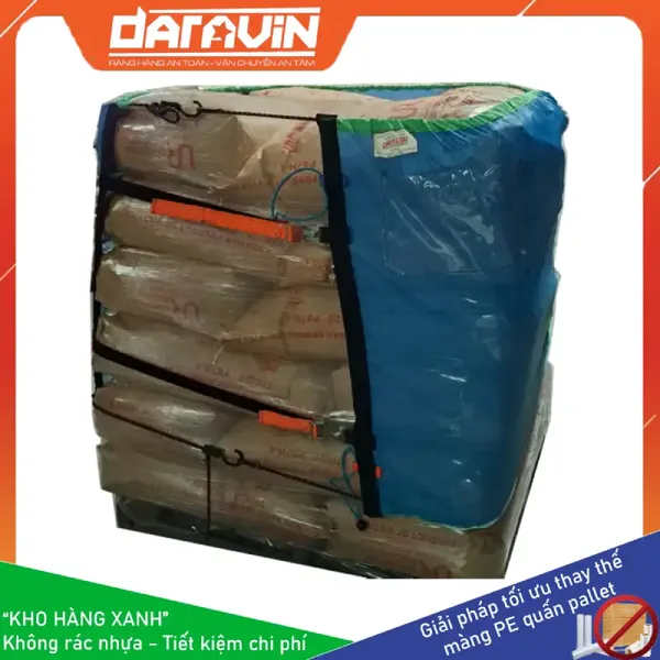 Lưới quấn pallet tái sử dụng có viền thun DARAVIN
