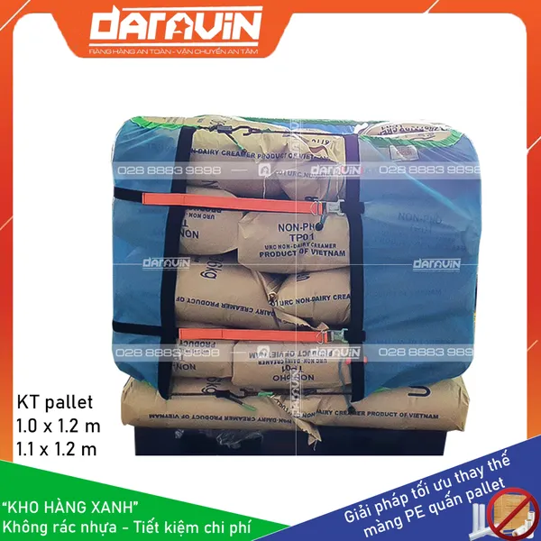 Lưới quấn pallet tái sử dụng có viền thun DARAVIN