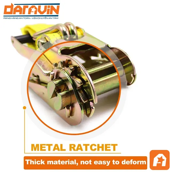 Ratchet strap short end 2-inch width 6,600lb