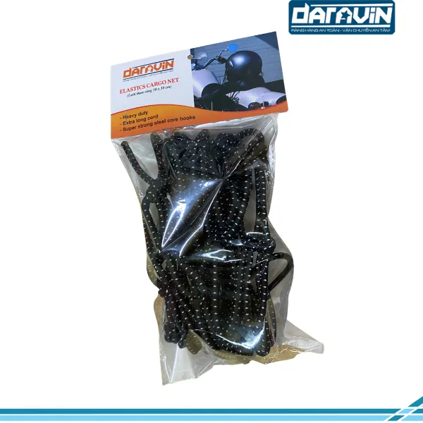 Lưới thun ràng đồ xe máy có phản quang 40 x 40cm