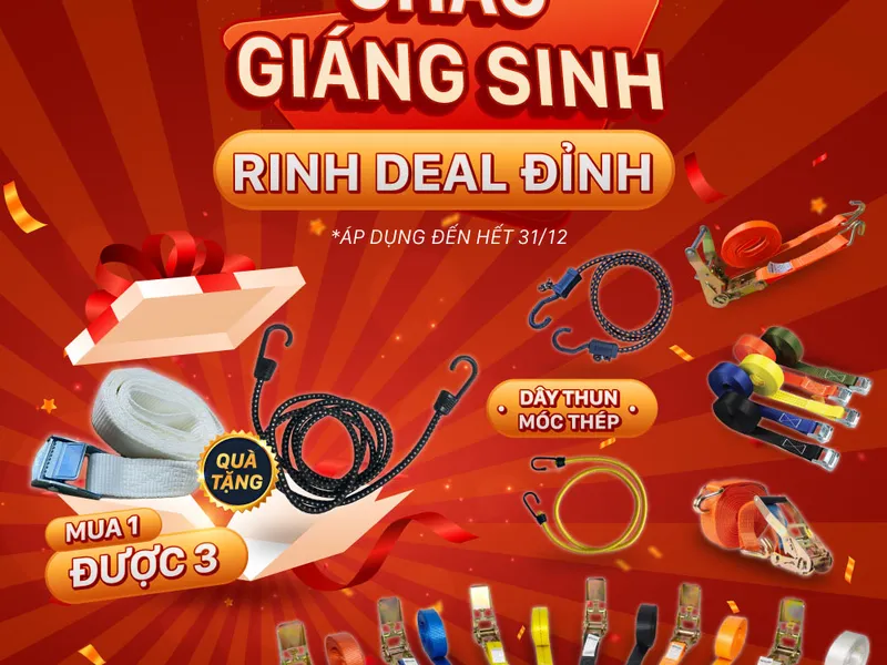 CHÀO GIÁNG SINH - MUA DÂY TĂNG ĐƠ DARAVIN TẶNG COMBO DÂY THUN RÀNG HÀNG SIÊU XỊN
