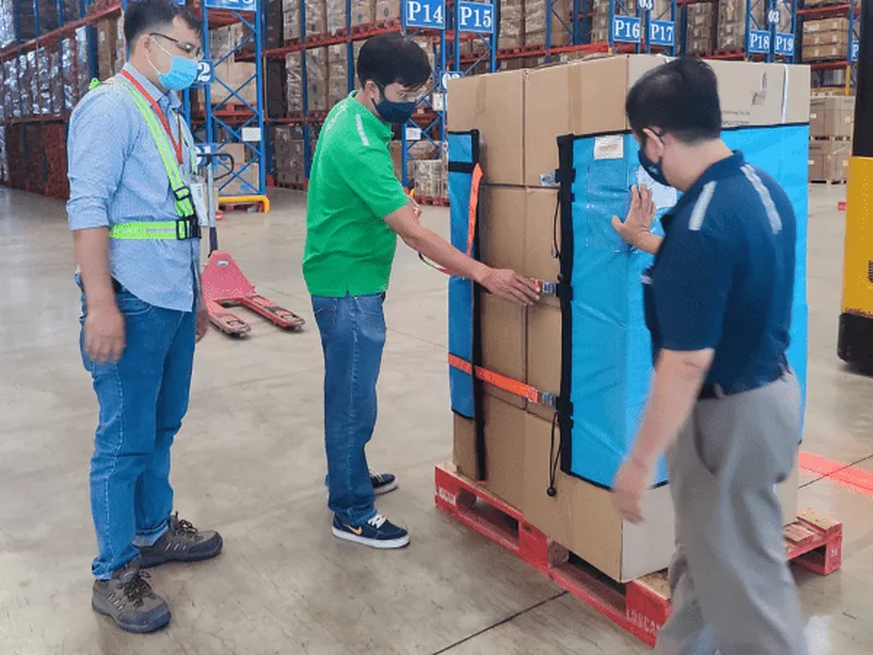 GIÚP CÔNG TY COATS ĐẠT MỤC TIÊU KHO HÀNG CHUẨN XANH THÂN THIỆN MÔI TRƯỜNG VỚI LƯỚI QUẤN PALLET