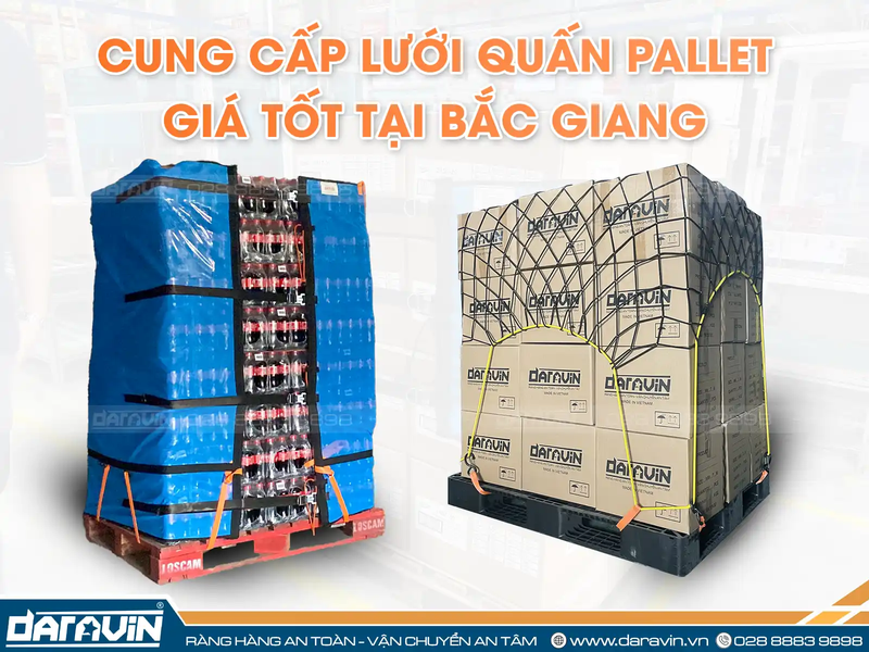 Giải pháp lưới quấn pallet cho kho hàng tại Bắc Giang