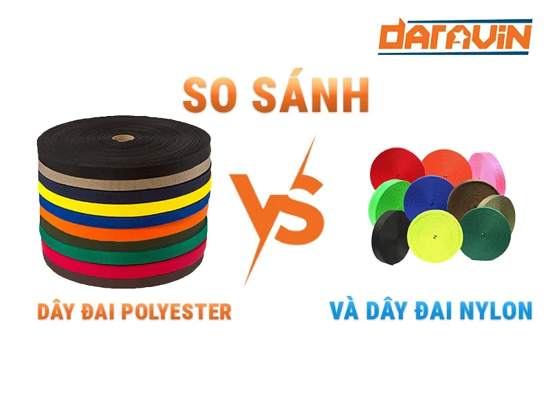 So sánh dây đai polyester và dây đai nylon
