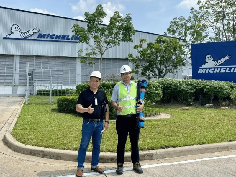 TEST LƯỚI QUẤN PALLET TẠI KHO HÀNG MICHELIN VIỆT NAM