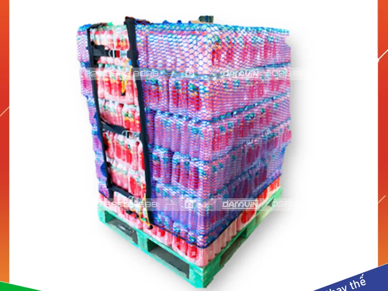 Lưới polyester quấn pallet thay thế màng PE truyền thống