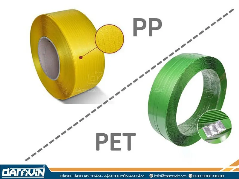 So sánh dây đai nhựa PP với dây đai nhựa PET