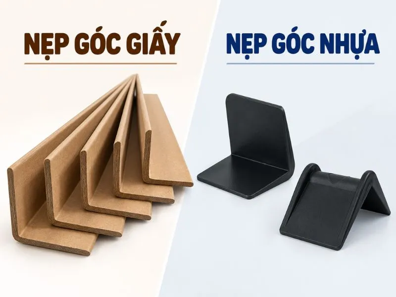 Nẹp góc giấy và nẹp góc nhựa: nên dùng loại nào để bảo vệ hàng trên pallet?