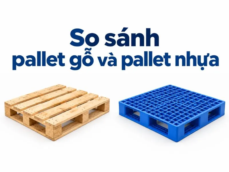 So sánh pallet gỗ và pallet nhựa, nên chọn loại nào?
