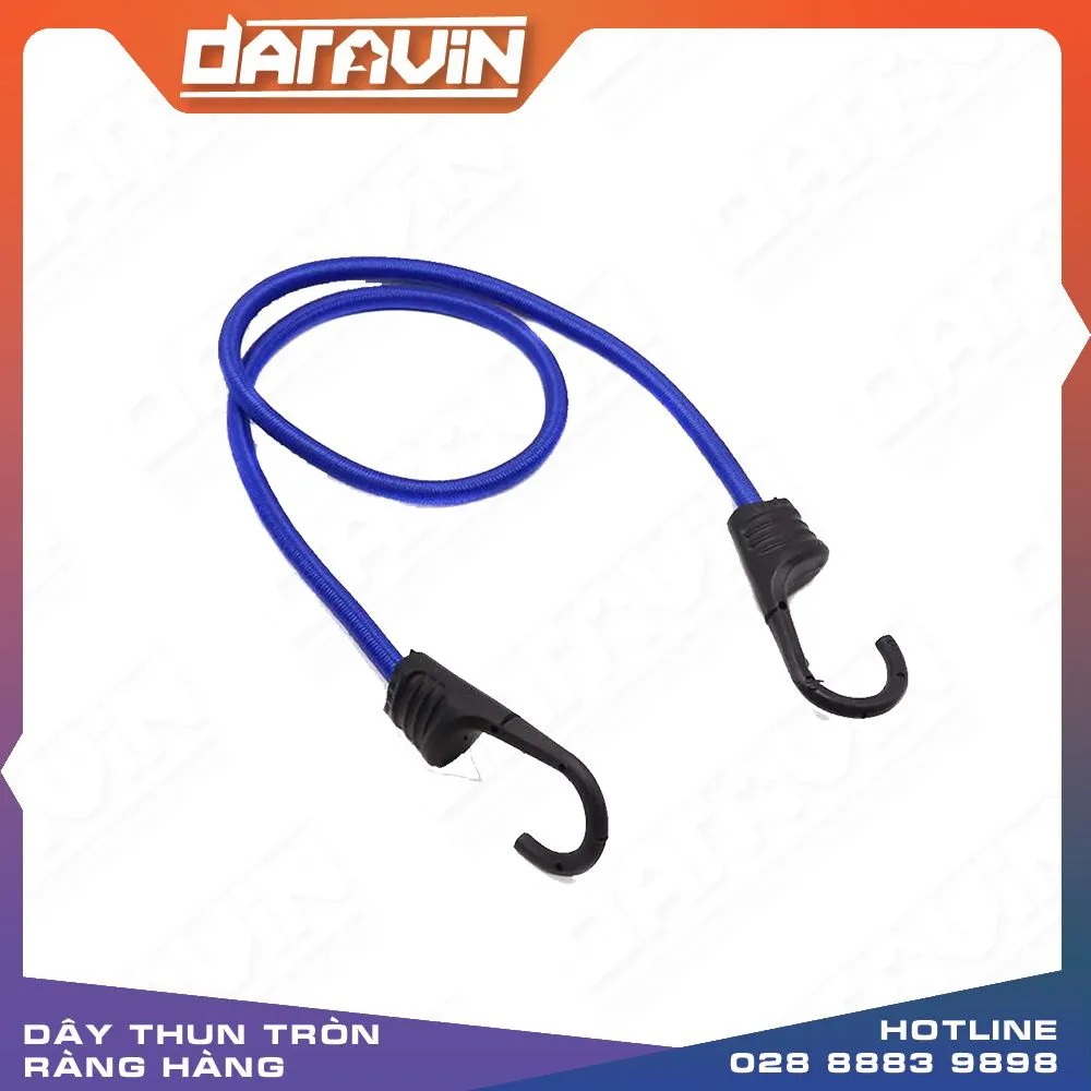 Dây thun chằng hàng DARAVIN phi 8 móc nhựa lõi thép