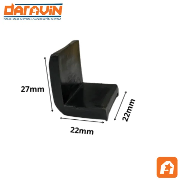 Nẹp góc nhựa 27x22x22mm