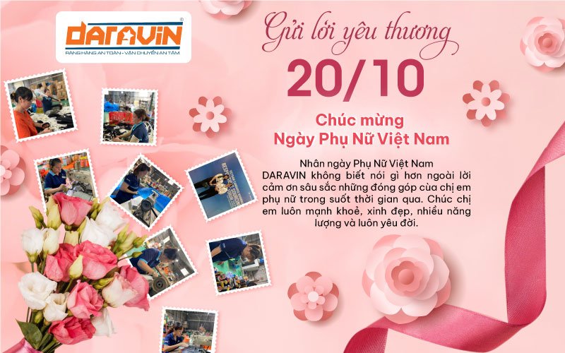 Thương hiệu DARAVIN gửi lời chúc mừng ngày 20/10 đến quý chị em nhân viên đang công tác và làm việc tại DARAVIN Thương hiệu DARAVIN gửi lời chúc mừng ngày 20/10 đến quý chị em nhân viên đang công tác và làm việc tại DARAVIN