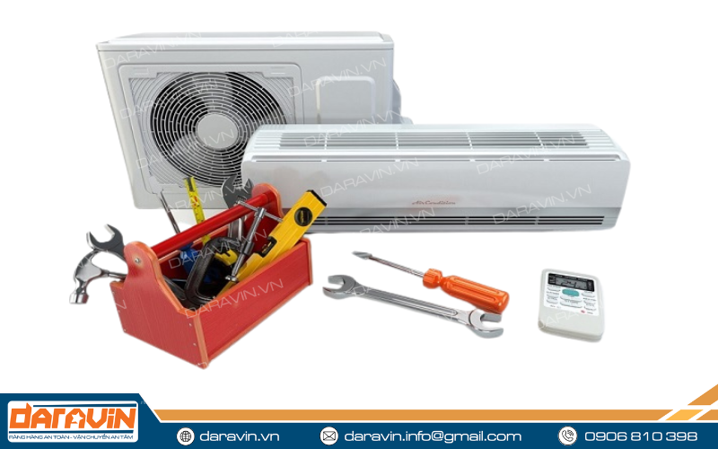 Trang bị đầy đủ dụng cụ hỗ trợ tháo mở máy lạnh Trang bị đầy đủ dụng cụ hỗ trợ tháo mở máy lạnh