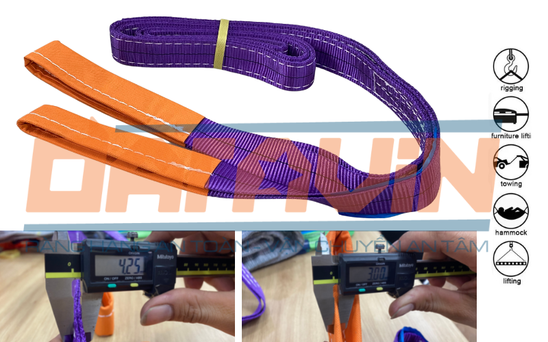 Ưu điểm của dây cáp vải cẩu hàng bản 1 tấn do DARAVIN phân phối Ưu điểm của dây cáp vải cẩu hàng bản 1 tấn do DARAVIN phân phối