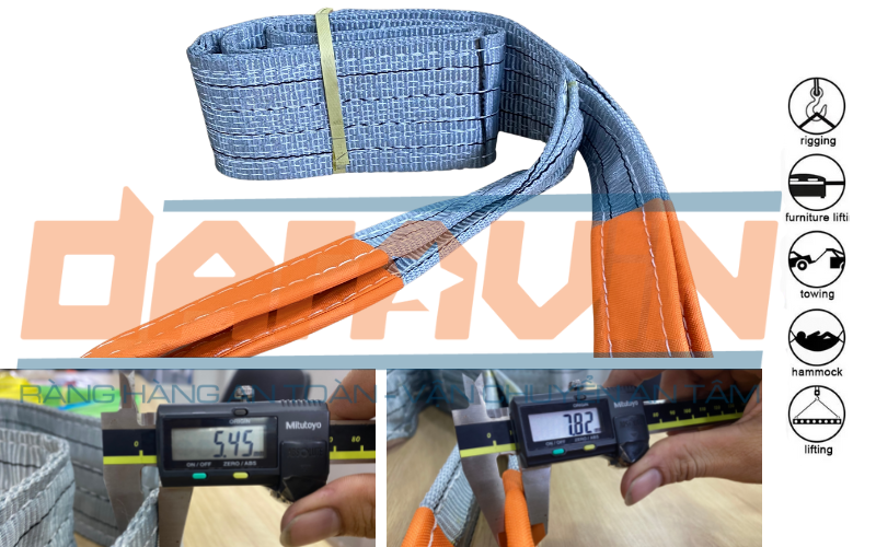 Ưu điểm của dây cáp vải cẩu hàng bản 100mm tải 4 tấn của DARAVIN Ưu điểm của dây cáp vải cẩu hàng bản 100mm tải 4 tấn của DARAVIN