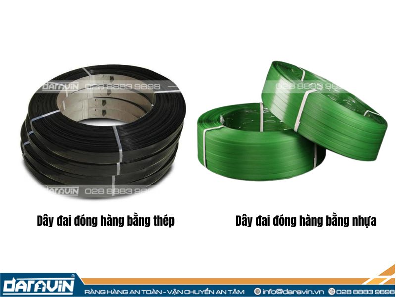 So sánh dây đai đóng hàng bằng nhựa và dây đai đóng hàng bằng thép