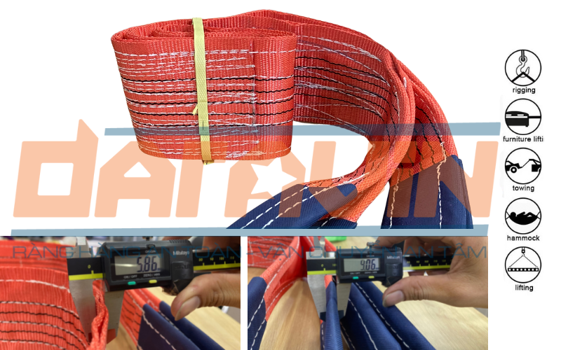 Ưu điểm mẫu dây cáp vải cẩu hàng bản 125mm tải 5 tấn của DARAVIN Ưu điểm mẫu dây cáp vải cẩu hàng bản 125mm tải 5 tấn của DARAVIN
