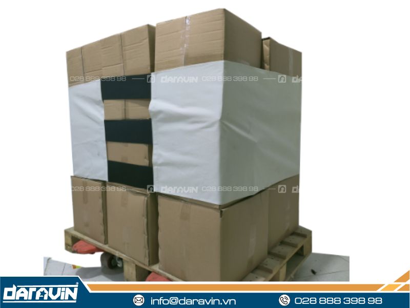 Vải quấn pallet tái sử dụng giải pháp chống bụi, ẩm hàng hóa