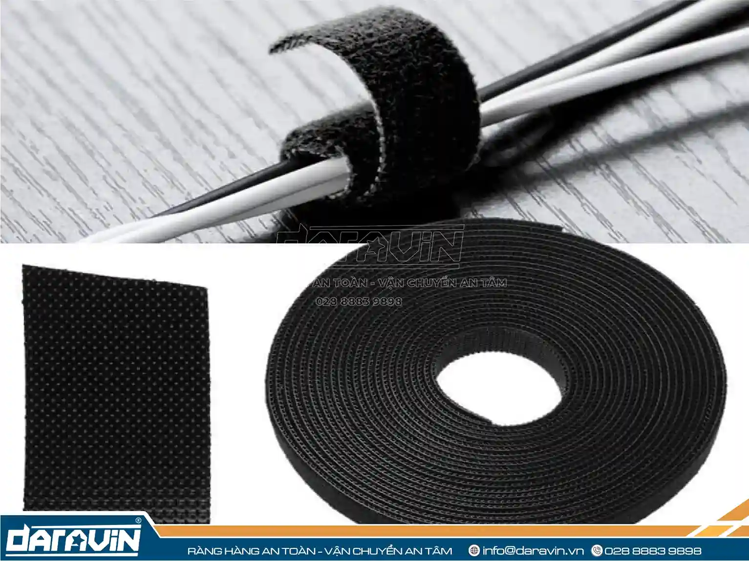 Dây dán Velcro được sản xuất từ nhiều loại vật liệu khác nhau, mỗi loại mang những đặc tính riêng biệt