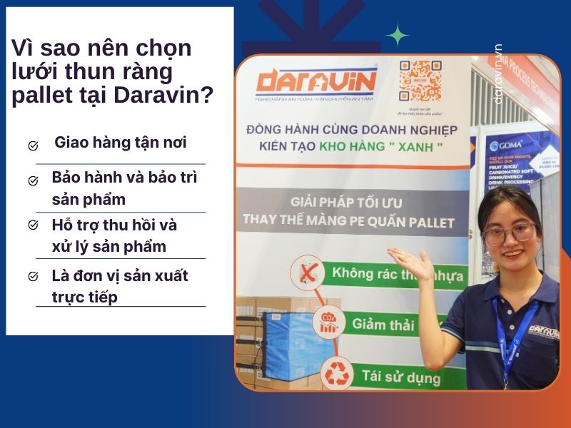 Vì sao nên chọn lưới thun ràng pallet tại Daravin?