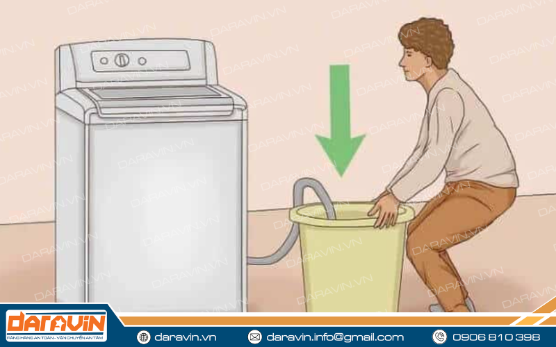 Xã hết nước trong máy giặt ra bên ngoài Xã hết nước trong máy giặt ra bên ngoài